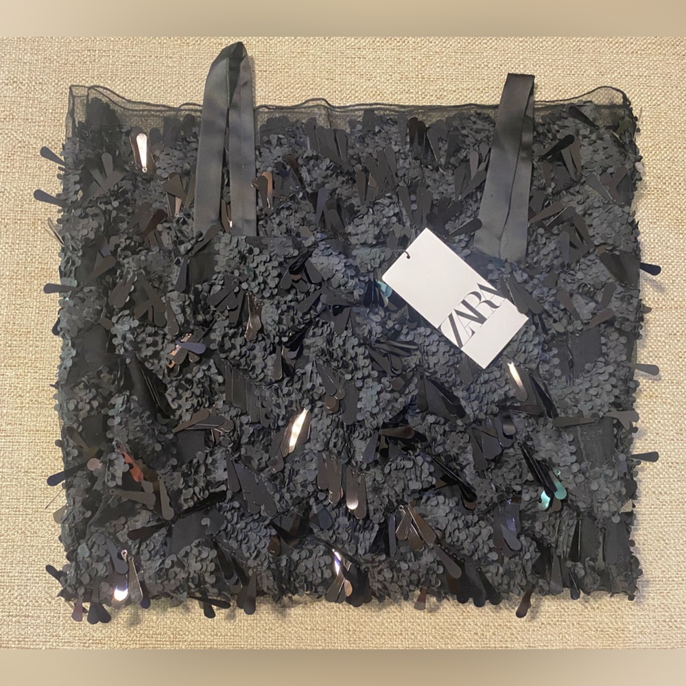 Zara Black sequin dress